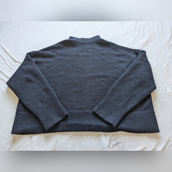 Lululemon Brushed Cotton Merino Blend Mockneck in True Navy - Picture 7 of 16